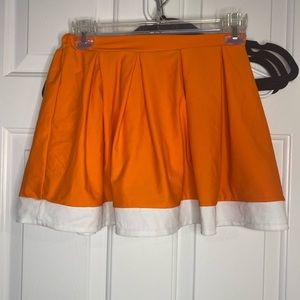 Orange game day cheer skirt size XS